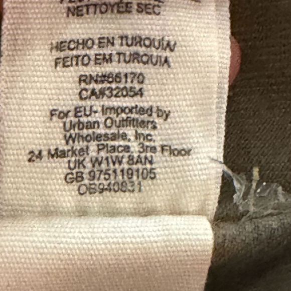 Free People Moonchild Distressed Denim Jacket - Olive - Picture 13 of 14